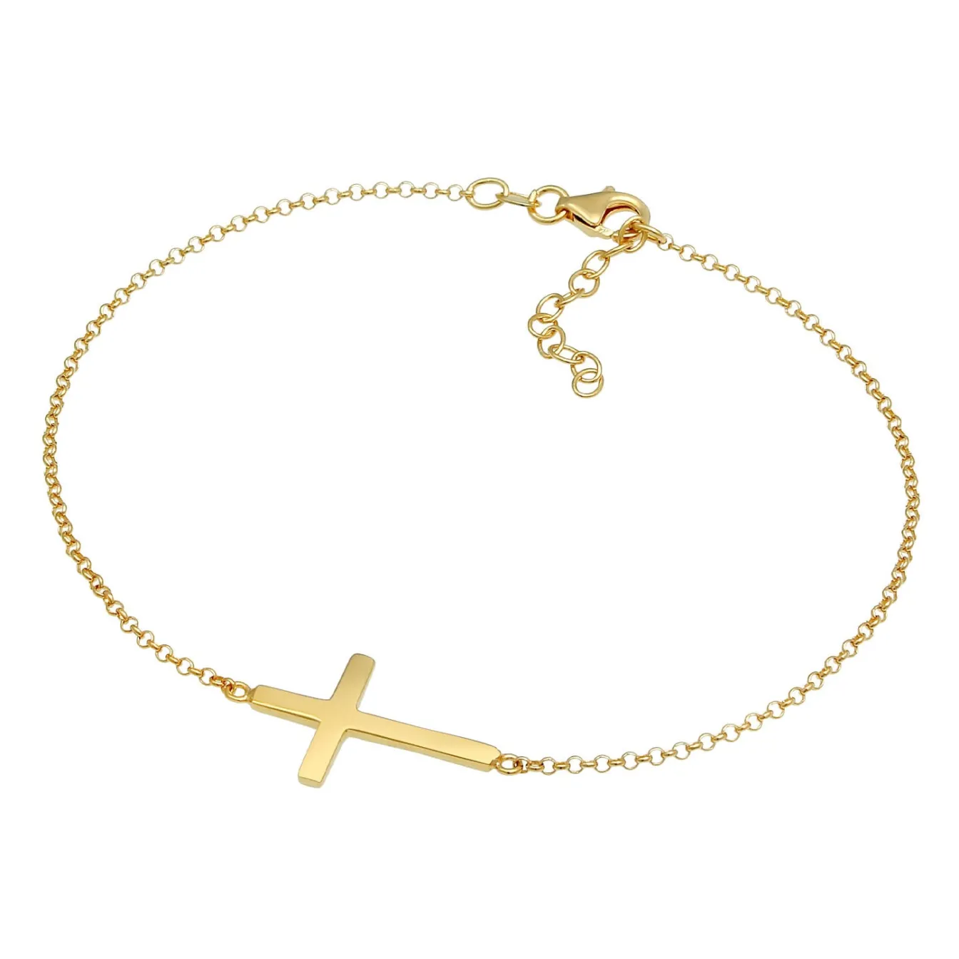 Elli "Fußkettchen Kreuz< Symbol-schmuck|Fußschmuck