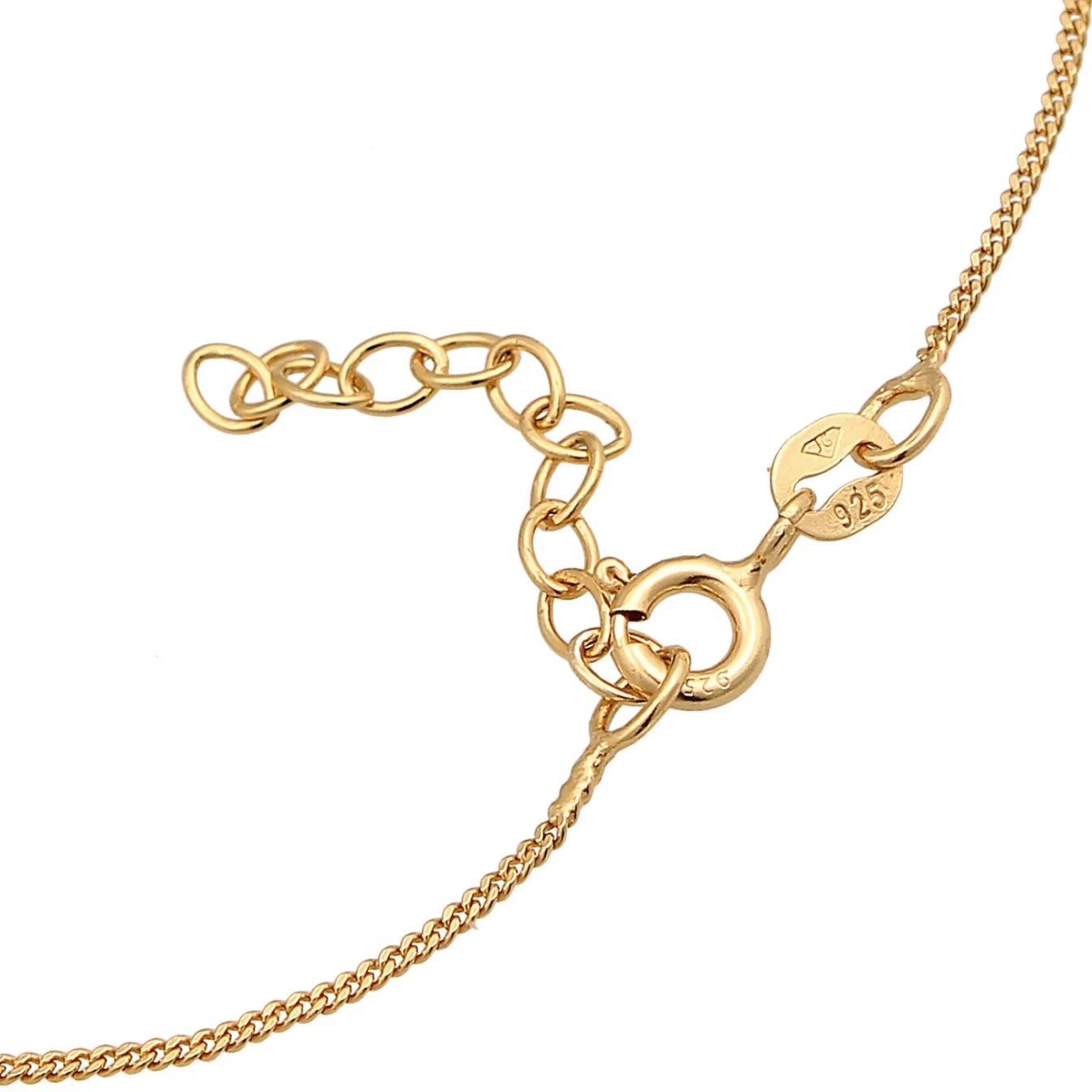 Elli "Fußkettchen Kugeln | Emaille< Vergoldet|Fußschmuck