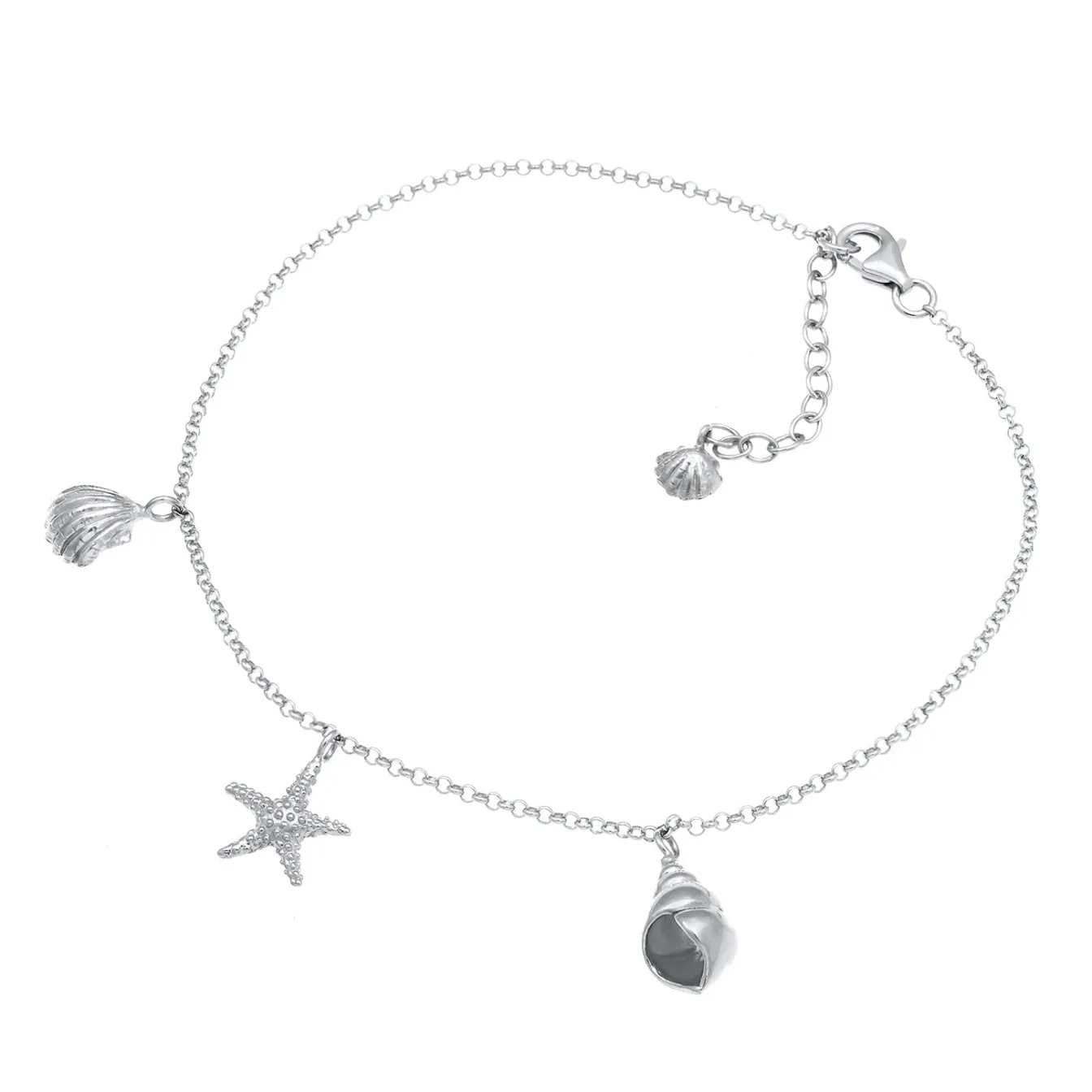 Elli "Fußkettchen Muschel< Symbol-schmuck|Fußschmuck