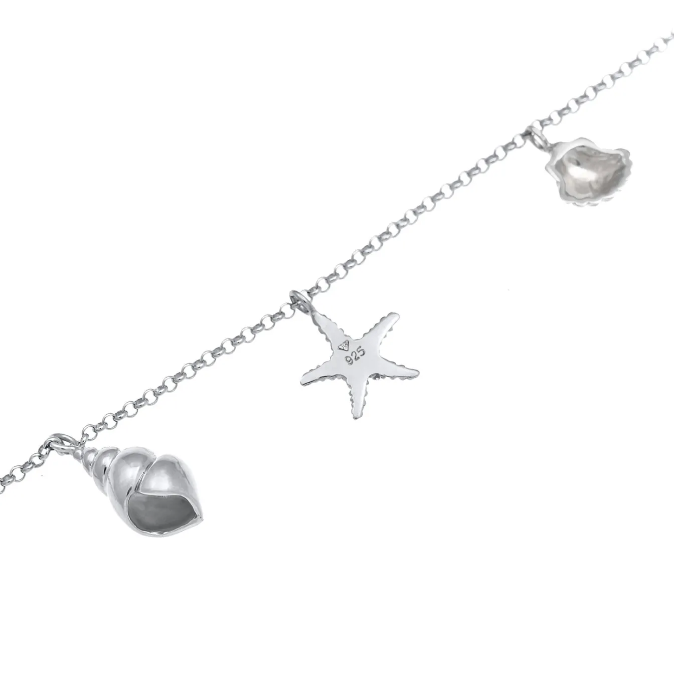 Elli "Fußkettchen Muschel< Symbol-schmuck|Fußschmuck