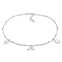 Elli "Fußkettchen Palme< Symbol-schmuck|Fußschmuck