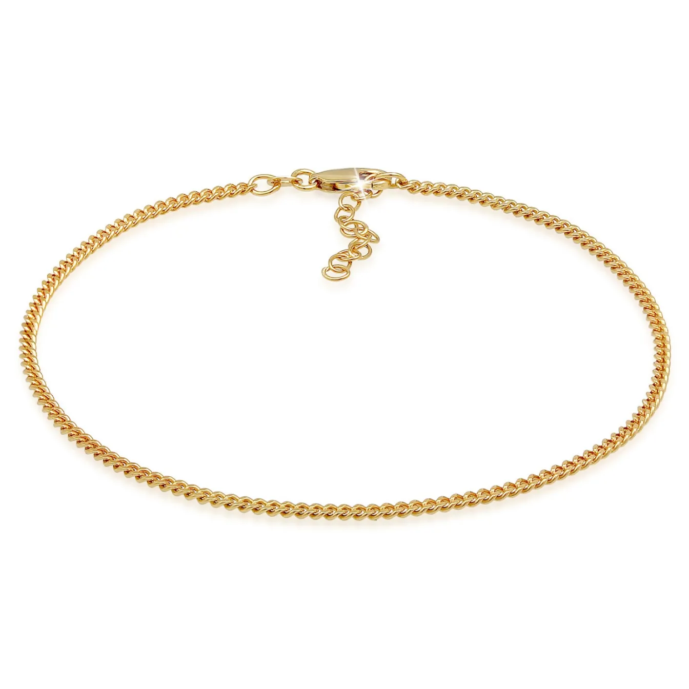 Elli "Fußkettchen Panzerglieder< Fußschmuck|Silber