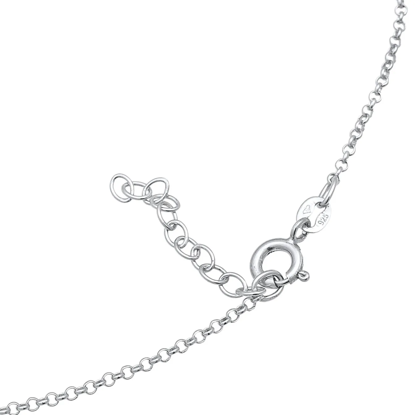 Elli "Fußkettchen Plättchen Geo< Fußschmuck|Silber