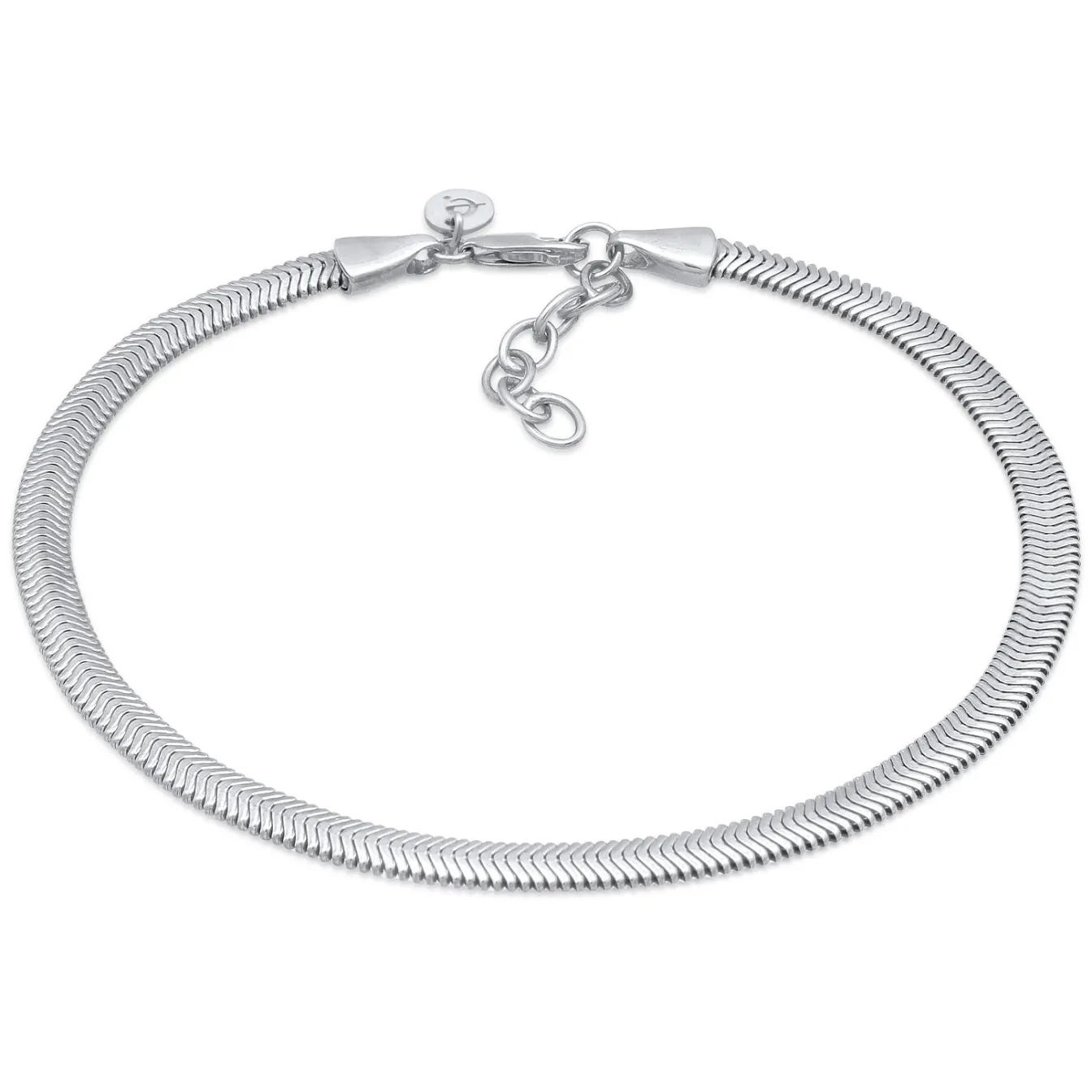 Elli "Fußkettchen Schlagenkette< Fußschmuck|Silber