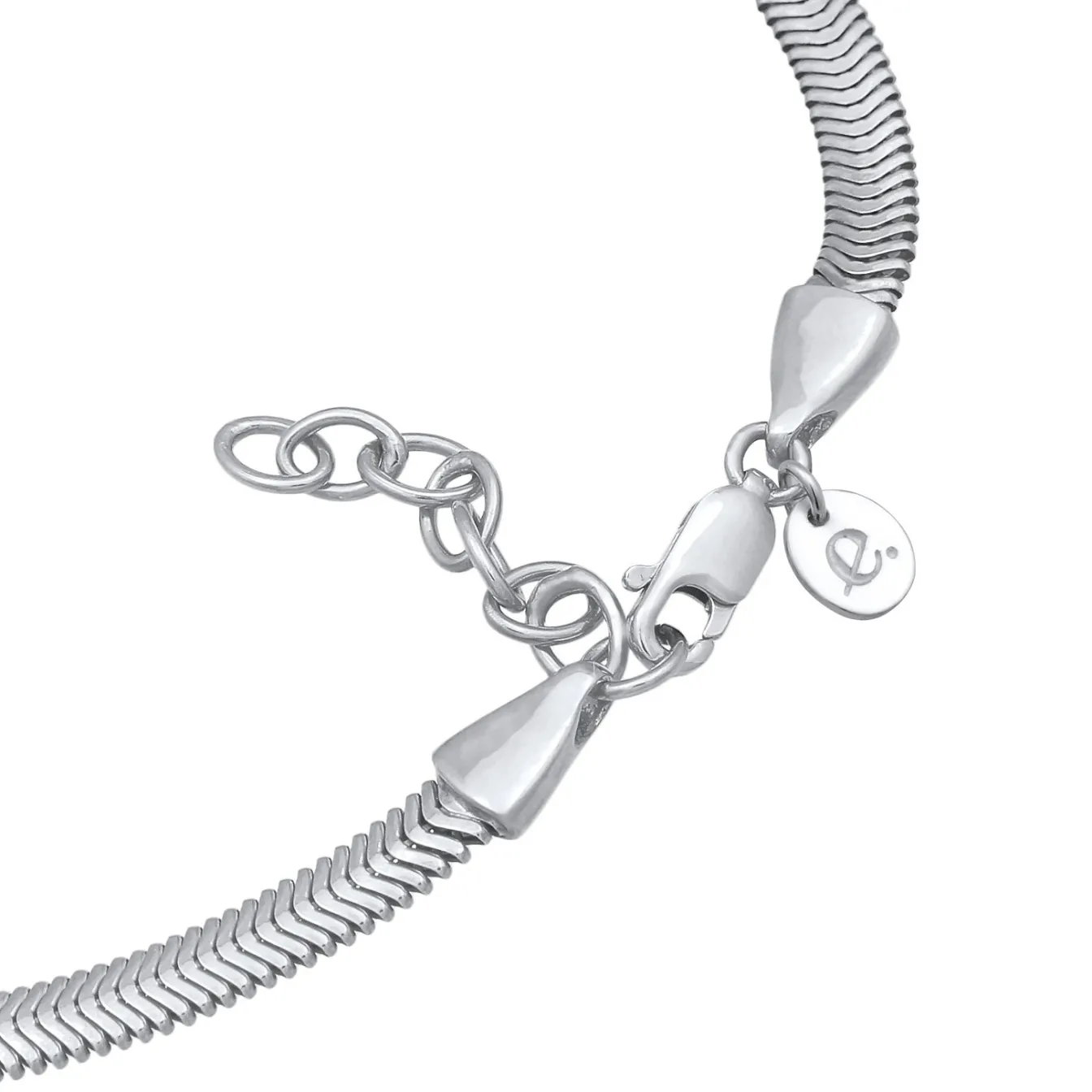 Elli "Fußkettchen Schlagenkette< Fußschmuck|Silber