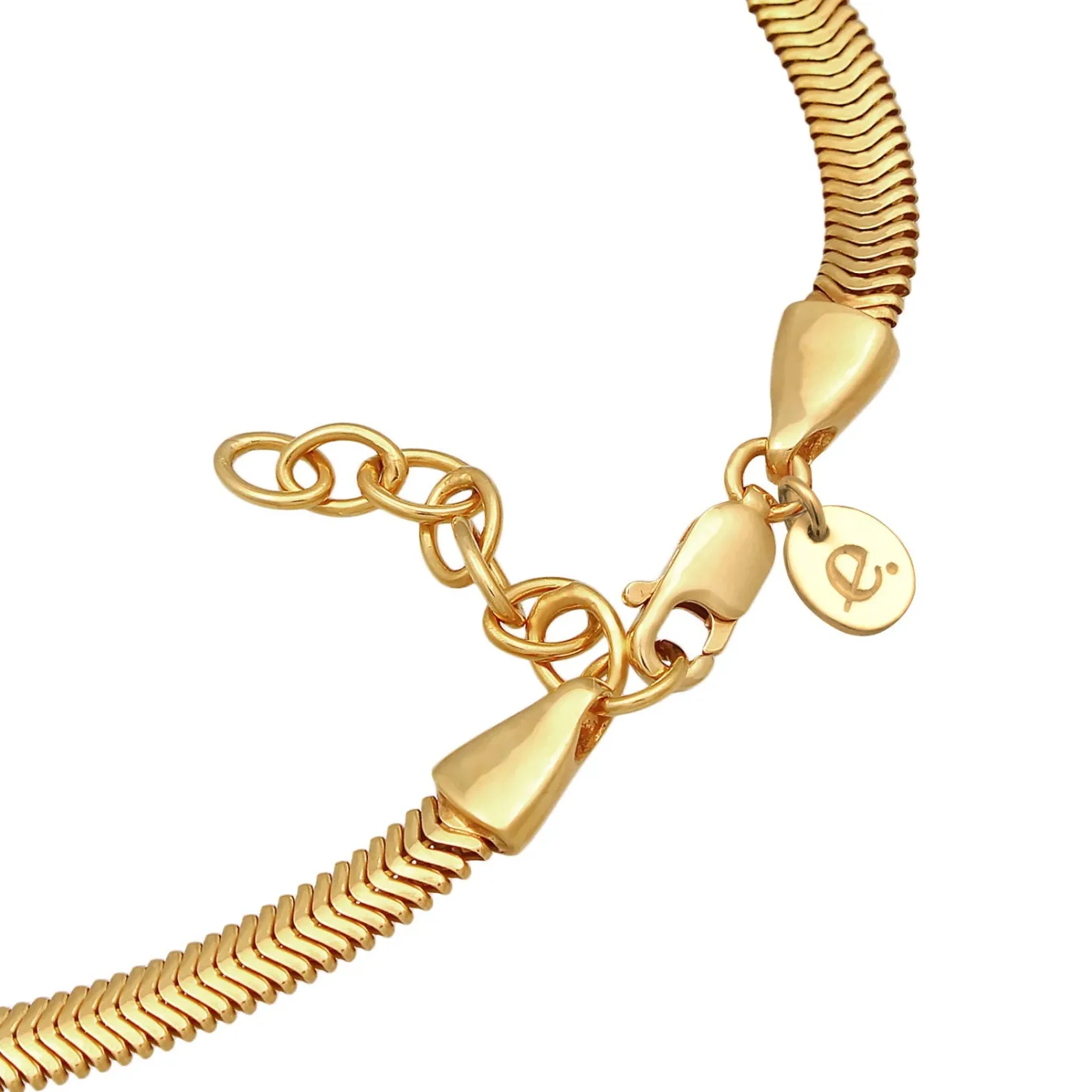 Elli "Fußkettchen Schlagenkette< Fußschmuck|Silber