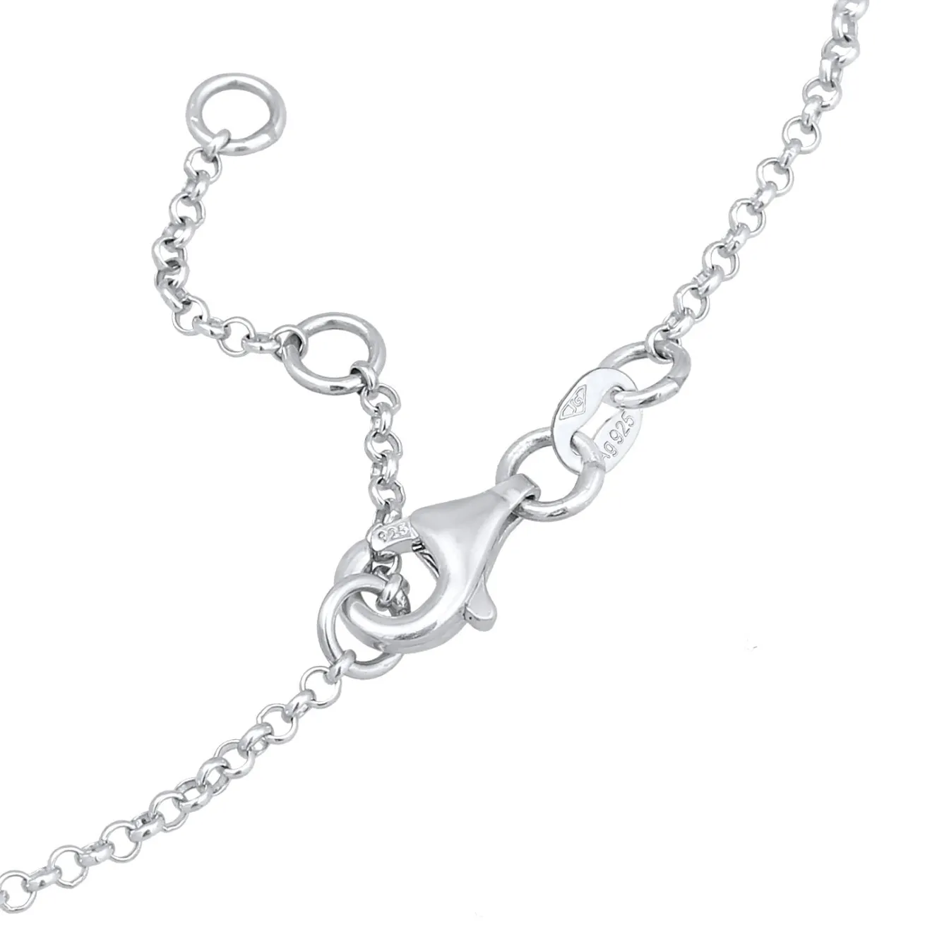 Elli "Fußkettchen Schleife | Kristall (Weiß)< Symbol-schmuck|Fußschmuck