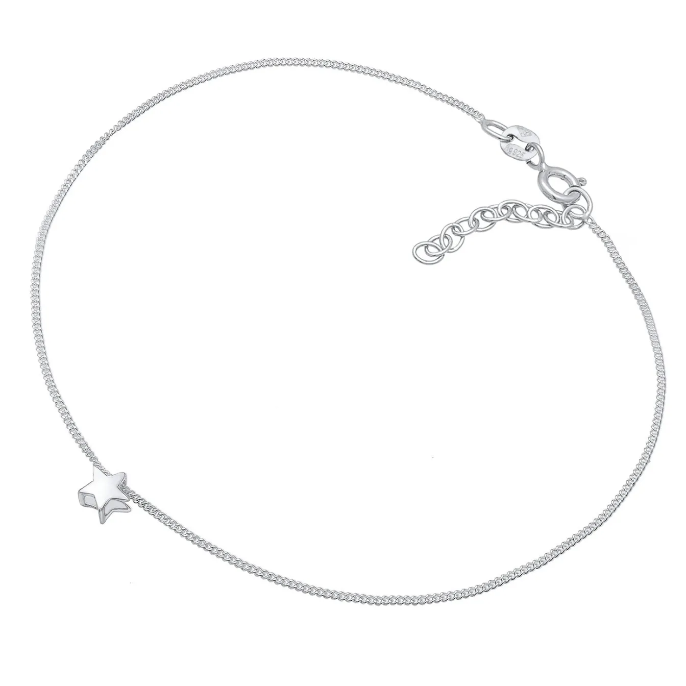 Elli "Fußkettchen Stern< Fußschmuck|Vergoldet