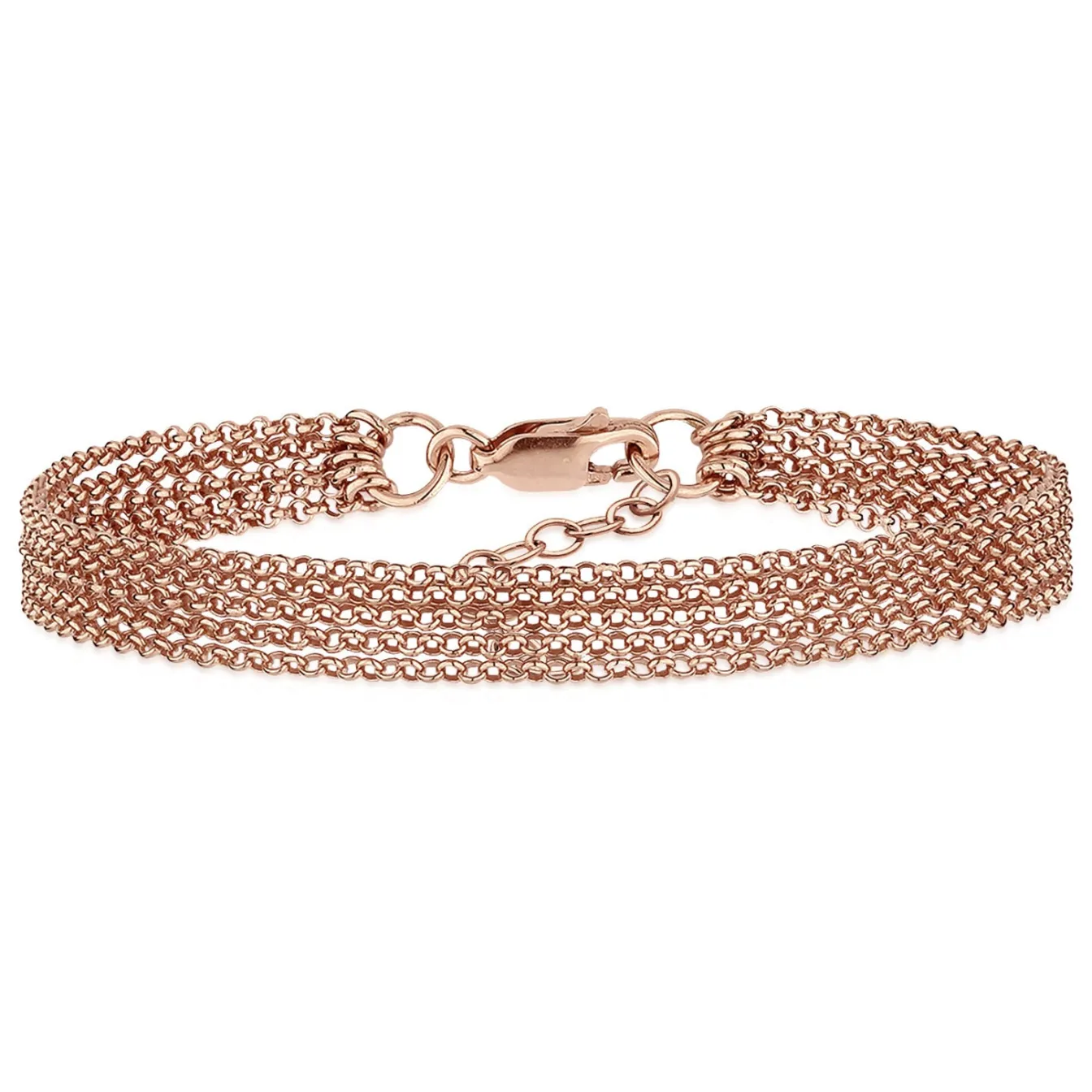 Elli "Gliederarmband< Roségold|Vergoldet