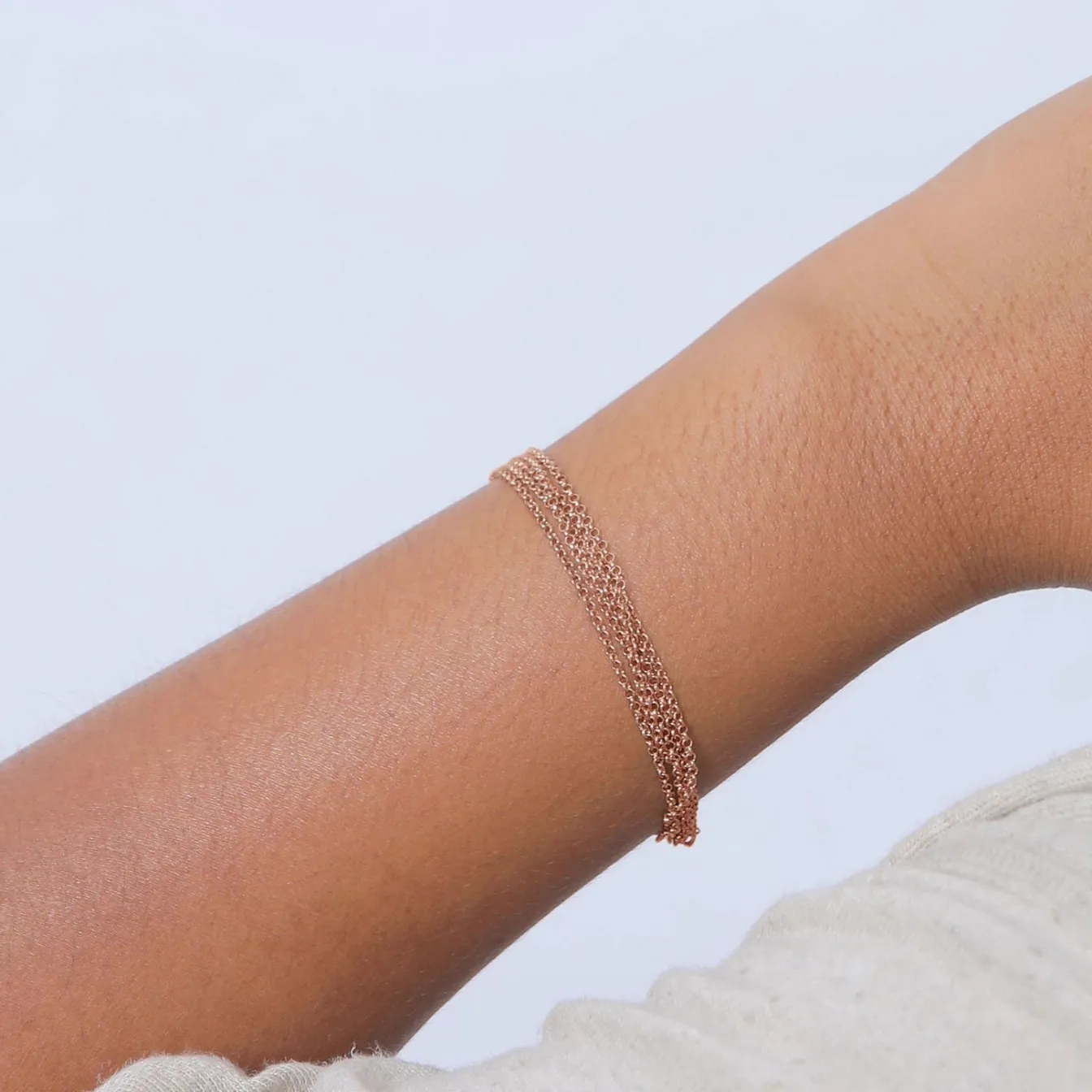 Elli "Gliederarmband< Roségold|Vergoldet