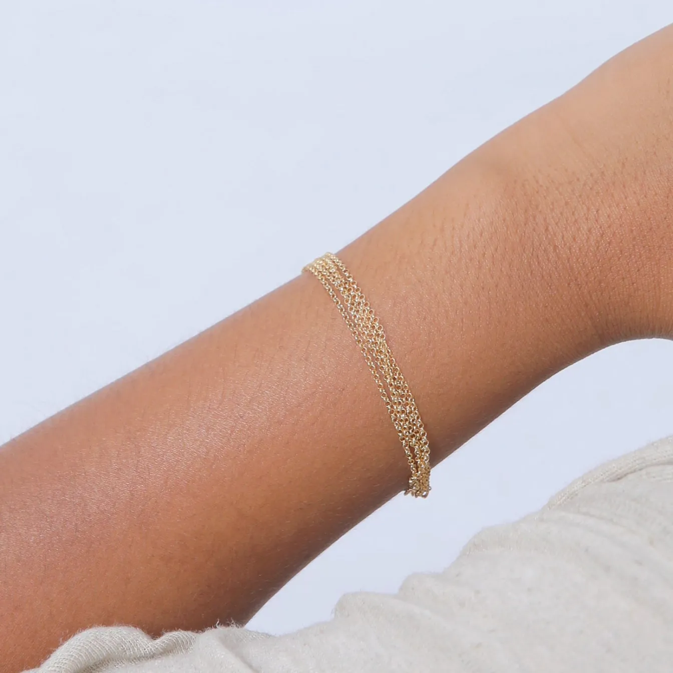 Elli "Gliederarmband< Roségold|Vergoldet