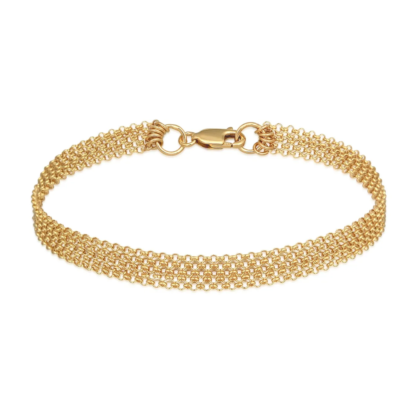 Elli "Gliederarmband< Roségold|Vergoldet