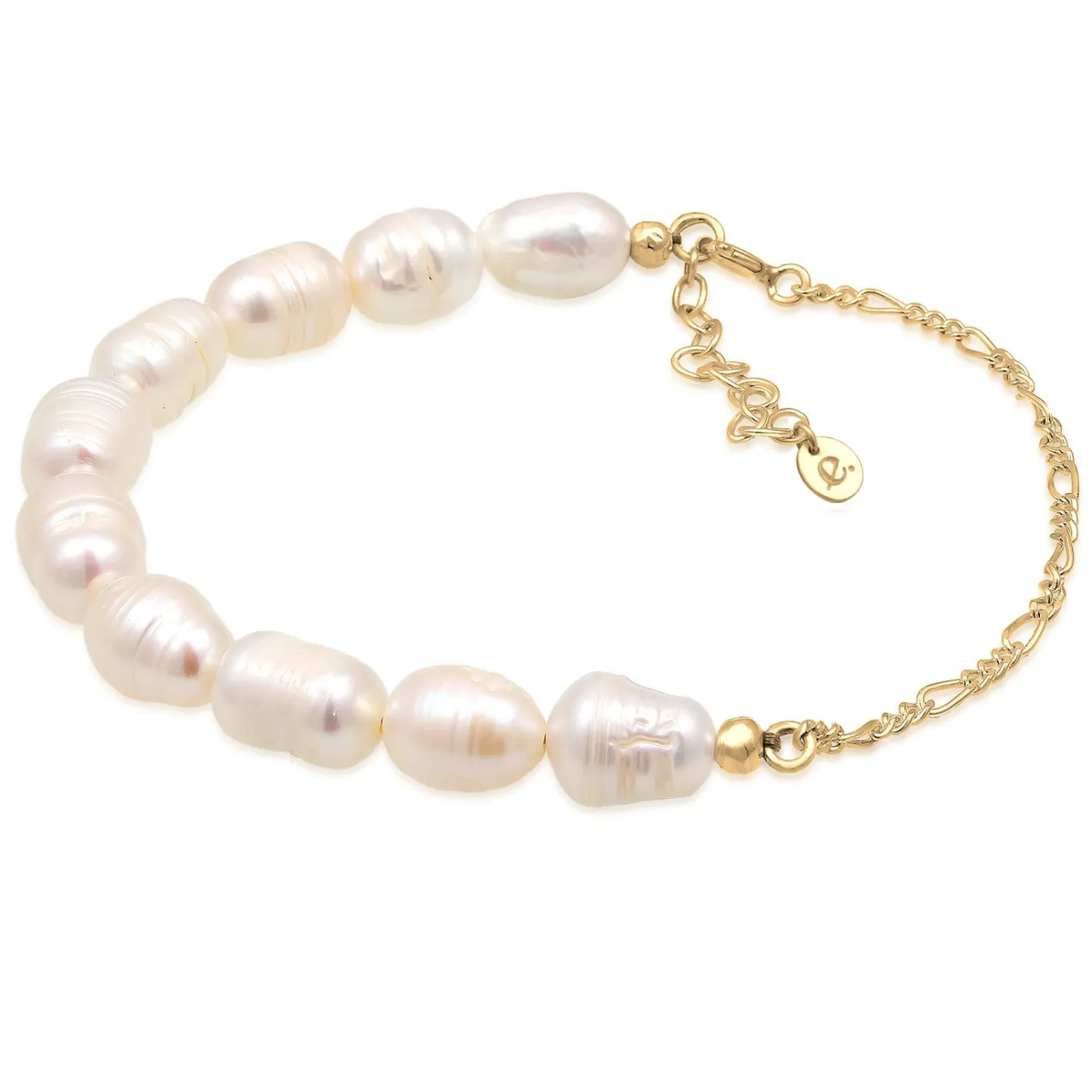 Elli "Glieder-Armband | Süßwasserperlen< Hochzeit|Perlen