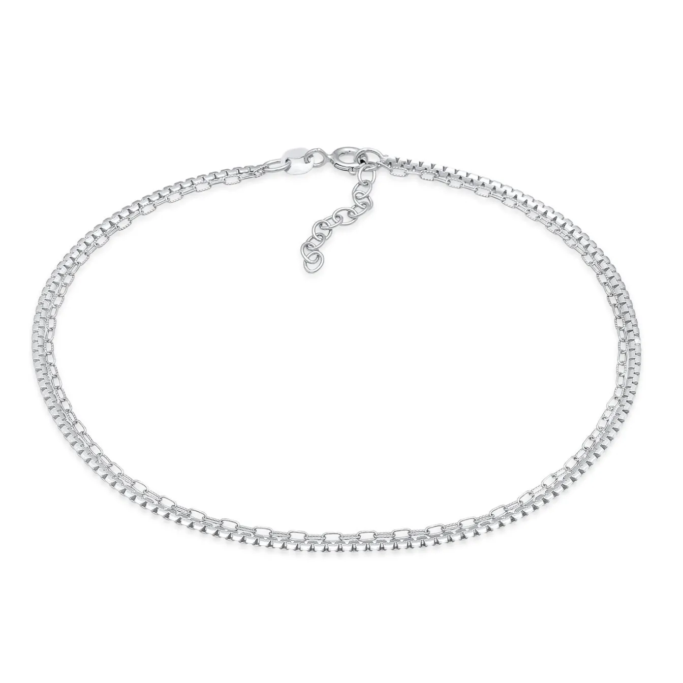Elli "Glieder-Armband Basic< Fußschmuck|Silber