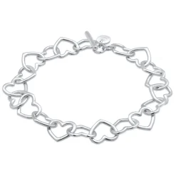 Elli "Glieder-Armband Herz< Symbol-schmuck|Herz-schmuck