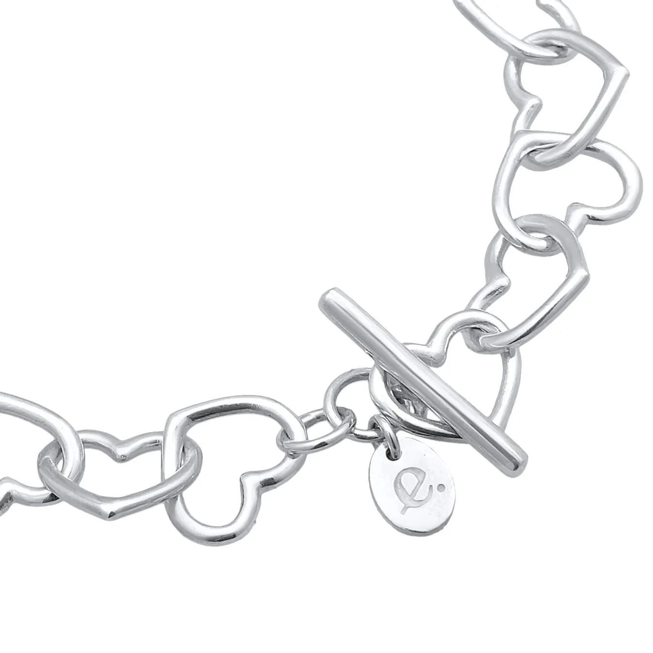 Elli "Glieder-Armband Herz< Symbol-schmuck|Herz-schmuck