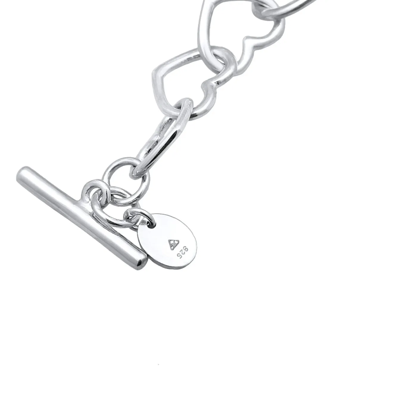 Elli "Glieder-Armband Herz< Symbol-schmuck|Herz-schmuck