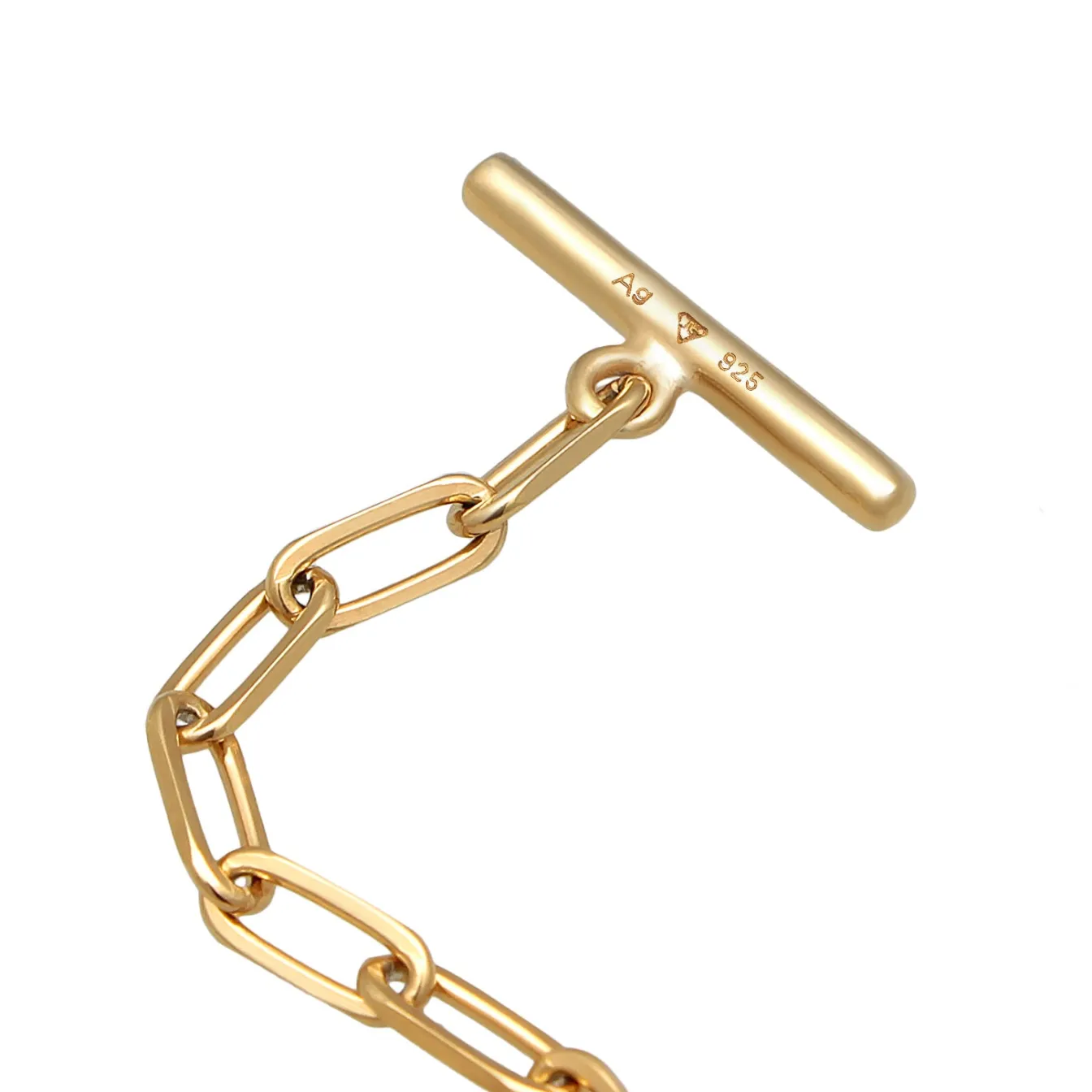 Elli "Glieder-Armband Knebelverschluss | synth. Perle< Perlen|Armbänder