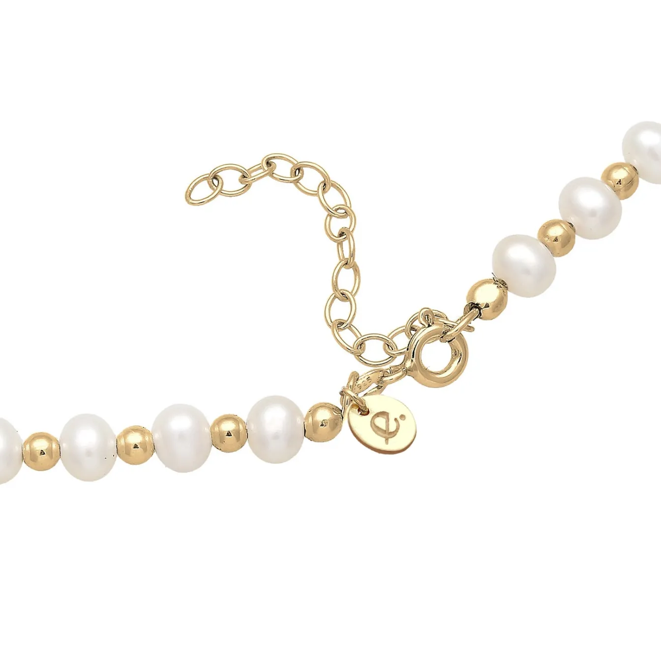 Elli "Glieder-Choker | Süßwasserzuchtperle< Perlen|Halsketten