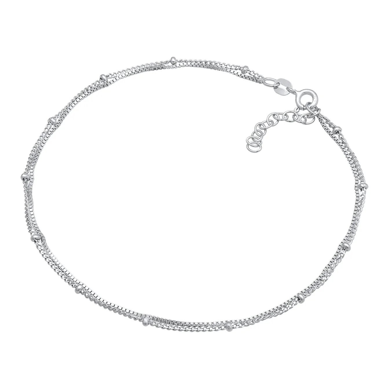 Elli "Glieder-Fußkettchen Kugeln< Fußschmuck|Silber