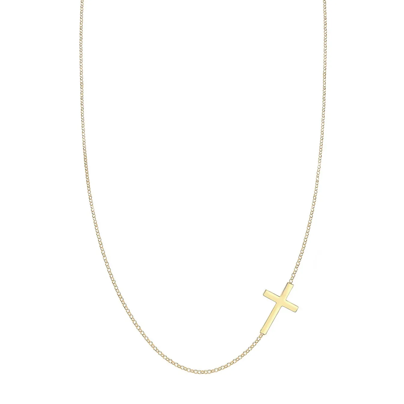 Elli "Glieder-Halskette Kreuz< Roségold|Symbol-schmuck
