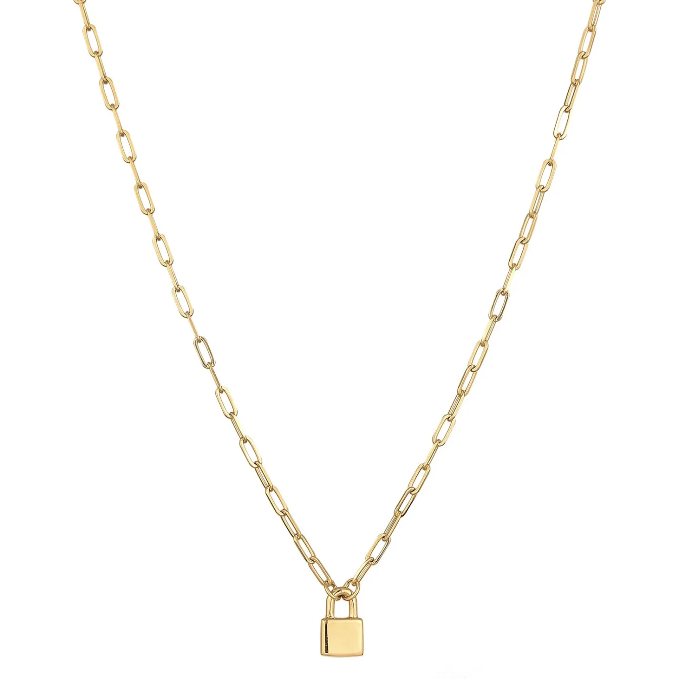 Elli "Gliederkette Schloss< Symbol-schmuck|Herz-schmuck