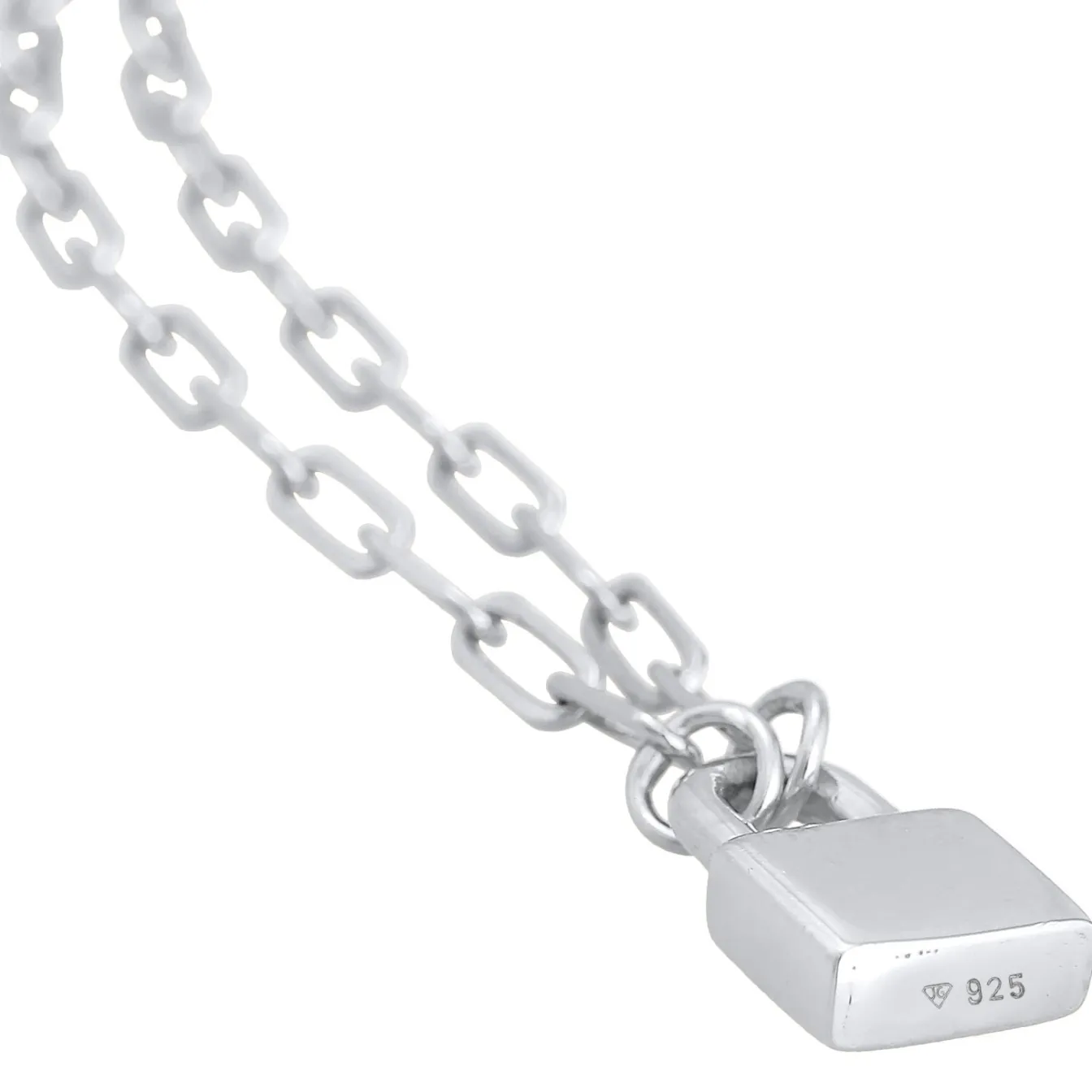 Elli "Gliederkette Schloss< Symbol-schmuck|Herz-schmuck