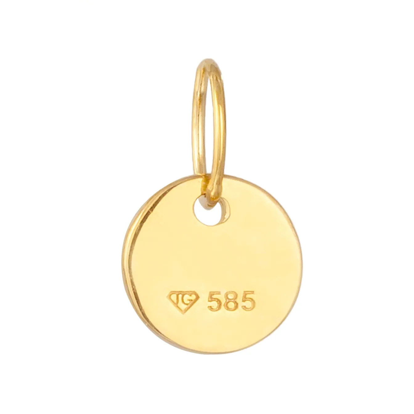 Elli "Gravur Anhänger | Plättchen< Anhänger & Charms|Echtgold