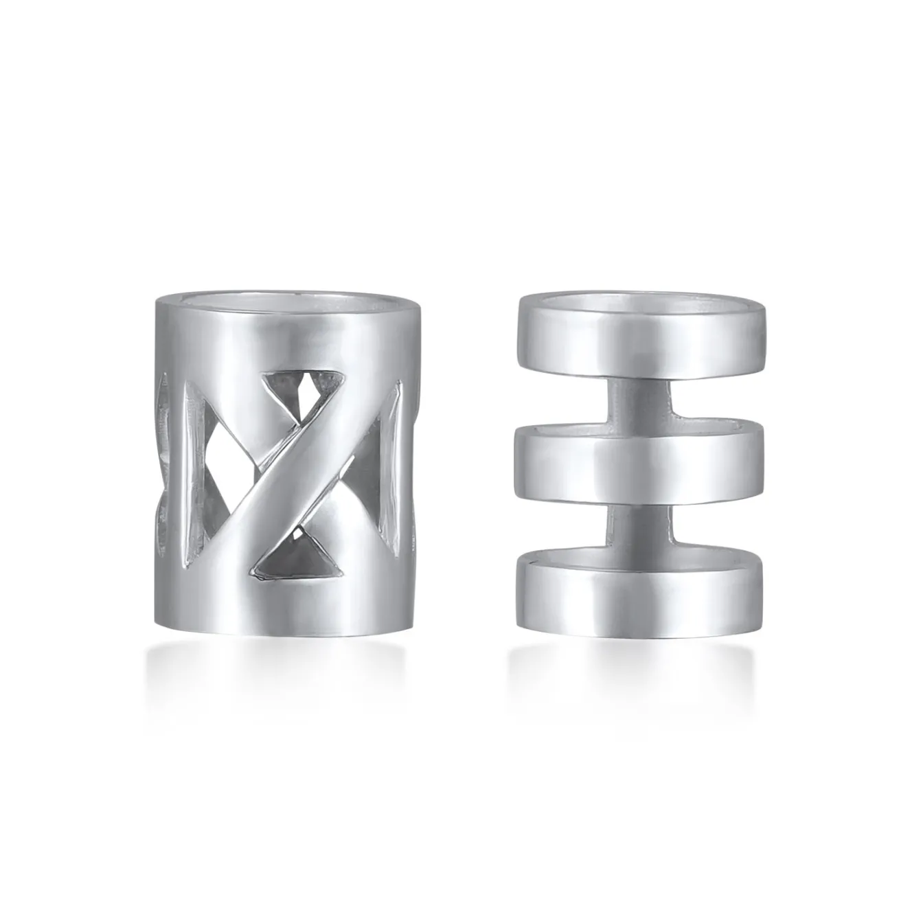 Elli "Haarring 2er Set Dreadlocks< Letzte Chance|Silber