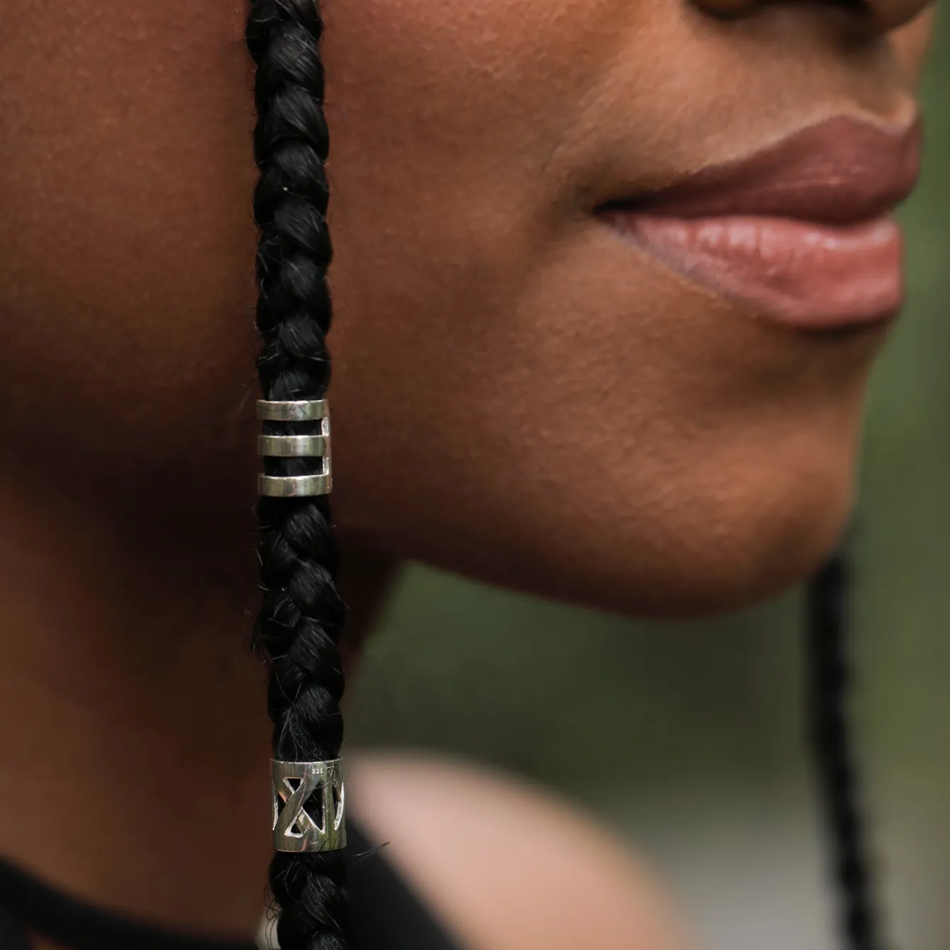 Elli "Haarring 2er Set Dreadlocks< Letzte Chance|Silber