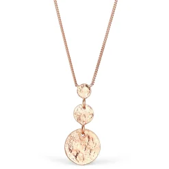 Elli "Halskette | Anhänger Plättchen< Roségold|Halsketten