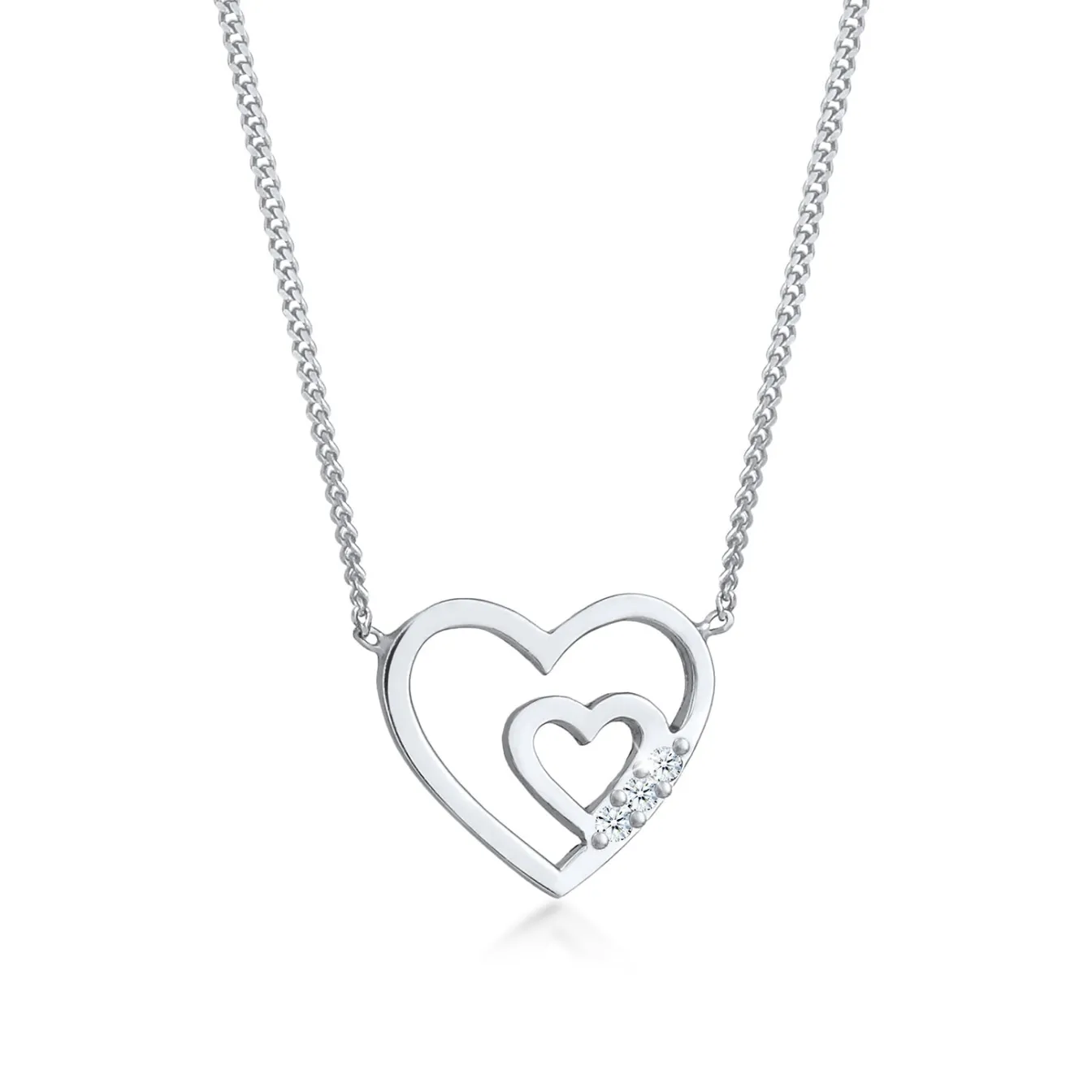 Elli "Halskette | Diamant ( Weiß, 0,045 ct )< Vergoldet|Symbol-schmuck