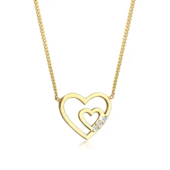 Elli "Halskette | Diamant ( Weiß, 0,045 ct )< Vergoldet|Symbol-schmuck