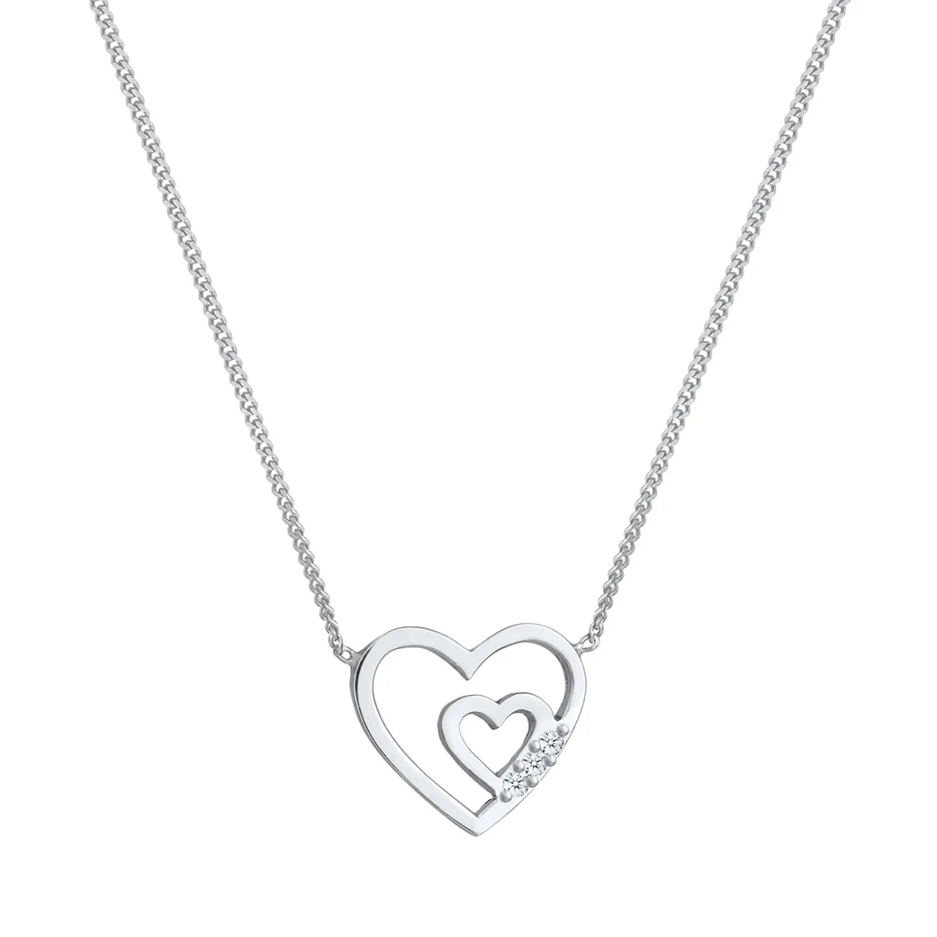 Elli "Halskette | Diamant ( Weiß, 0,045 ct )< Vergoldet|Symbol-schmuck