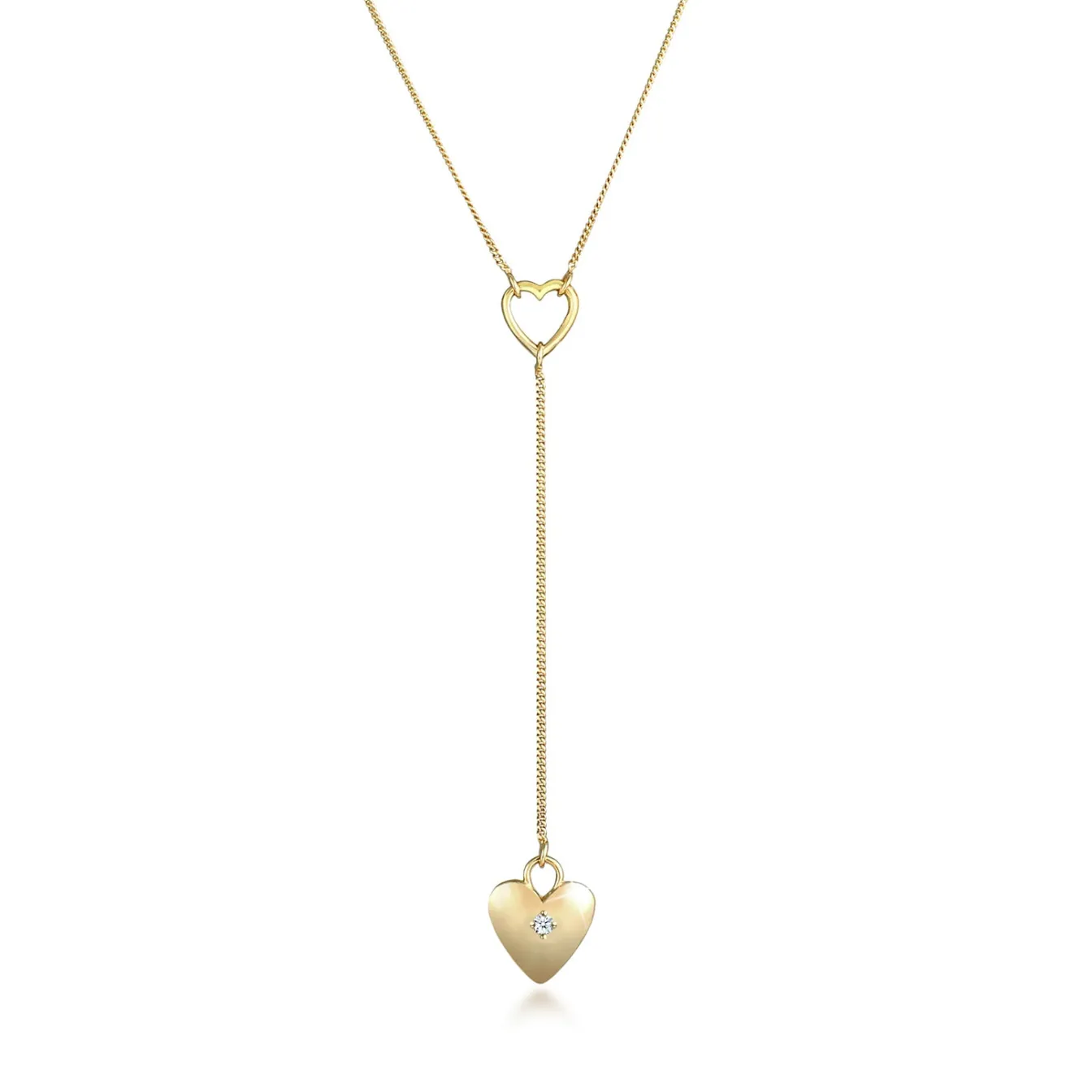 Elli "Halskette | Diamant (Weiß, 0,03 ct)< Letzte Chance|Halsketten