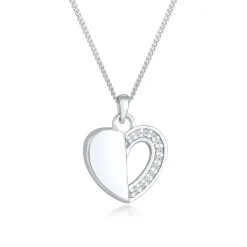 Elli "Halskette | Diamant (Weiß, 0,06 ct)< Symbol-schmuck|Herz-schmuck