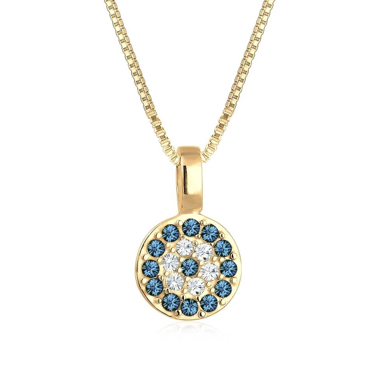 Elli "Halskette | Kristall (Blau)< Halsketten|Vergoldet