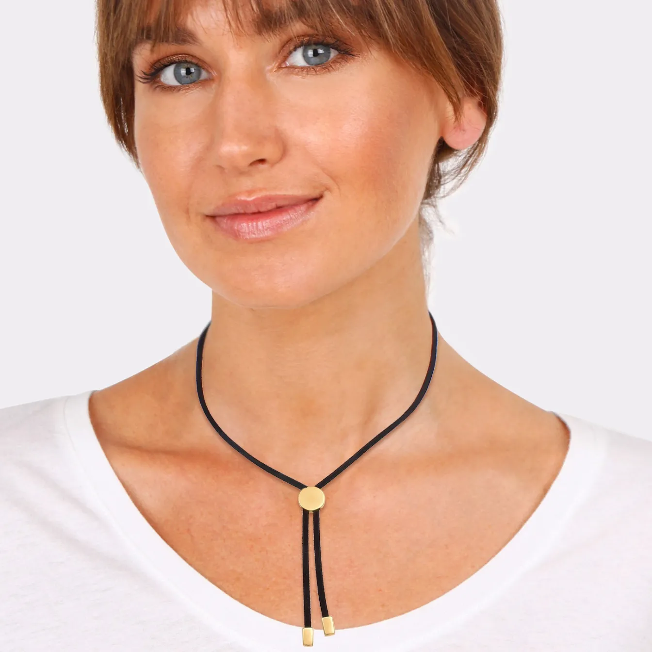 Elli "Halskette | Kunstleder< Halsketten|Silber