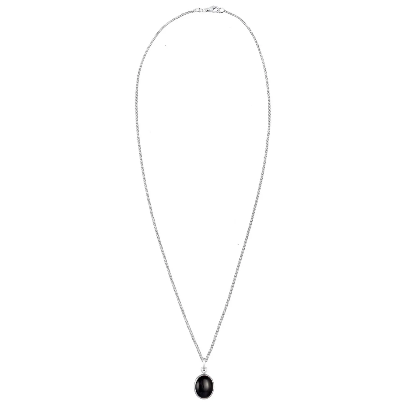 Elli "Halskette | Onyx (Schwarz)< Halsketten|Vergoldet