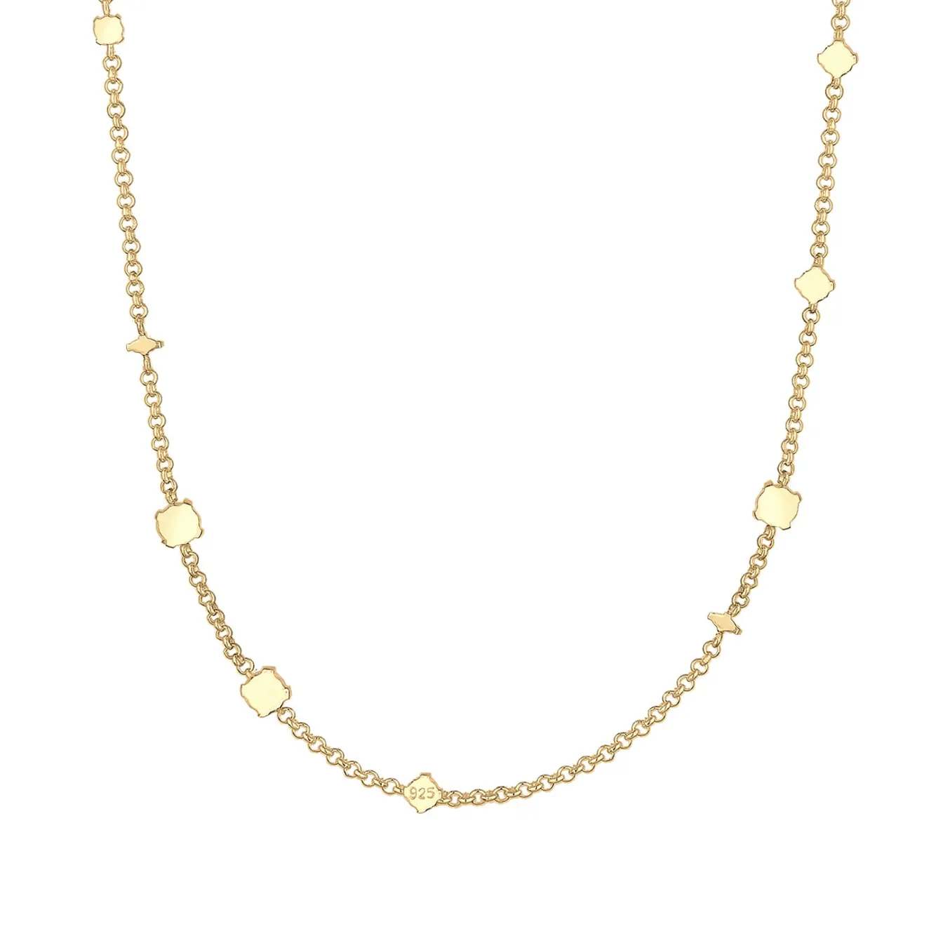 Elli "Halskette | Opal (Weiß)< Roségold|Halsketten
