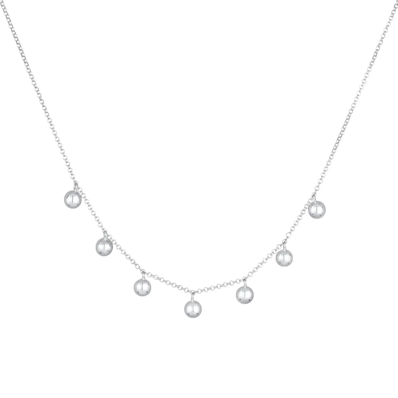 Elli "Halskette Anhänger Filigran | Kristalle (Weiß)< Halsketten|Silber