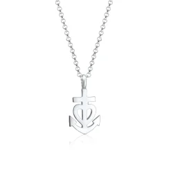 Elli "Halskette Anker< Symbol-schmuck|Herz-schmuck