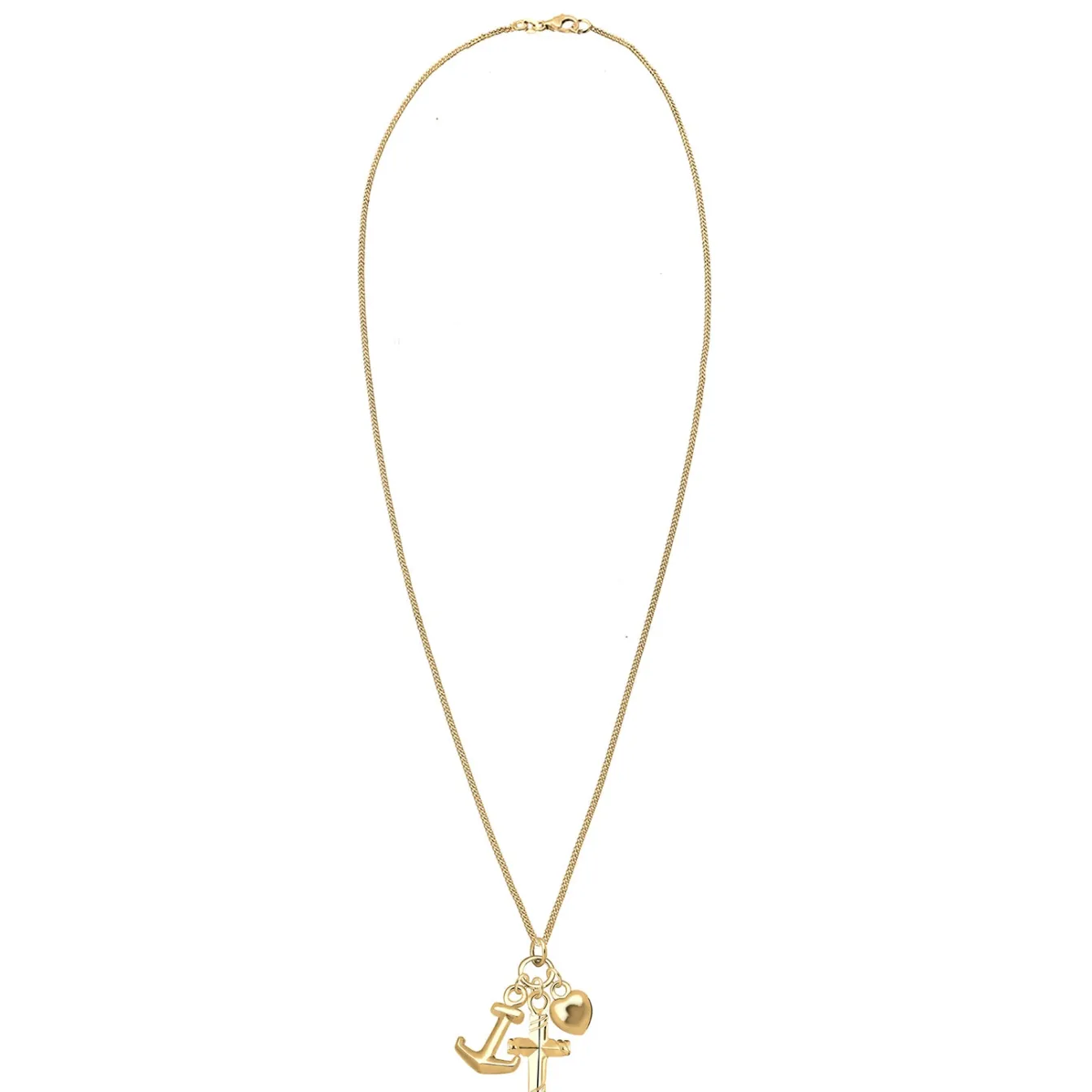 Elli "Halskette Anker Kreuz Herz< Symbol-schmuck|Herz-schmuck