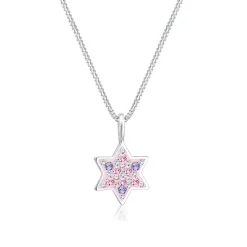 Elli "Halskette Astro | Kristall (Rosa)<Kinder Kinderschmuck