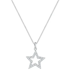 Elli "Halskette Astro | Kristall (Weiß)< Roségold|Halsketten