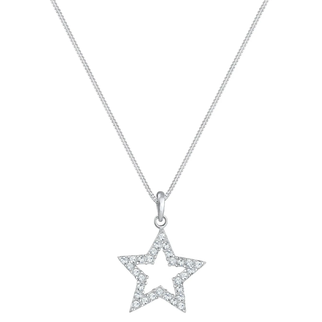 Elli "Halskette Astro | Kristall (Weiß)< Roségold|Halsketten