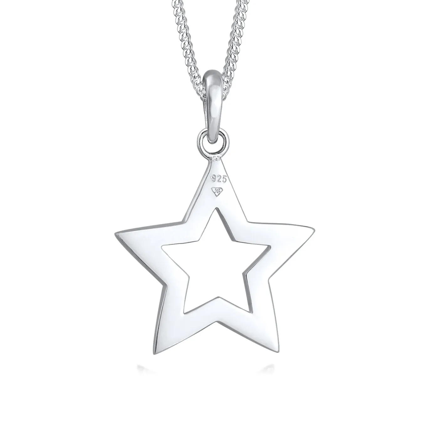 Elli "Halskette Astro | Kristall (Weiß)< Roségold|Halsketten