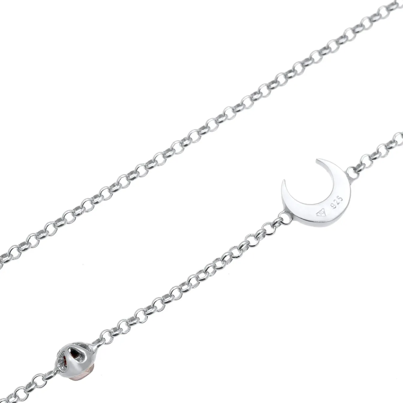 Elli "Halskette Astro | Mondstein (Weiß)< Symbol-schmuck|Halsketten