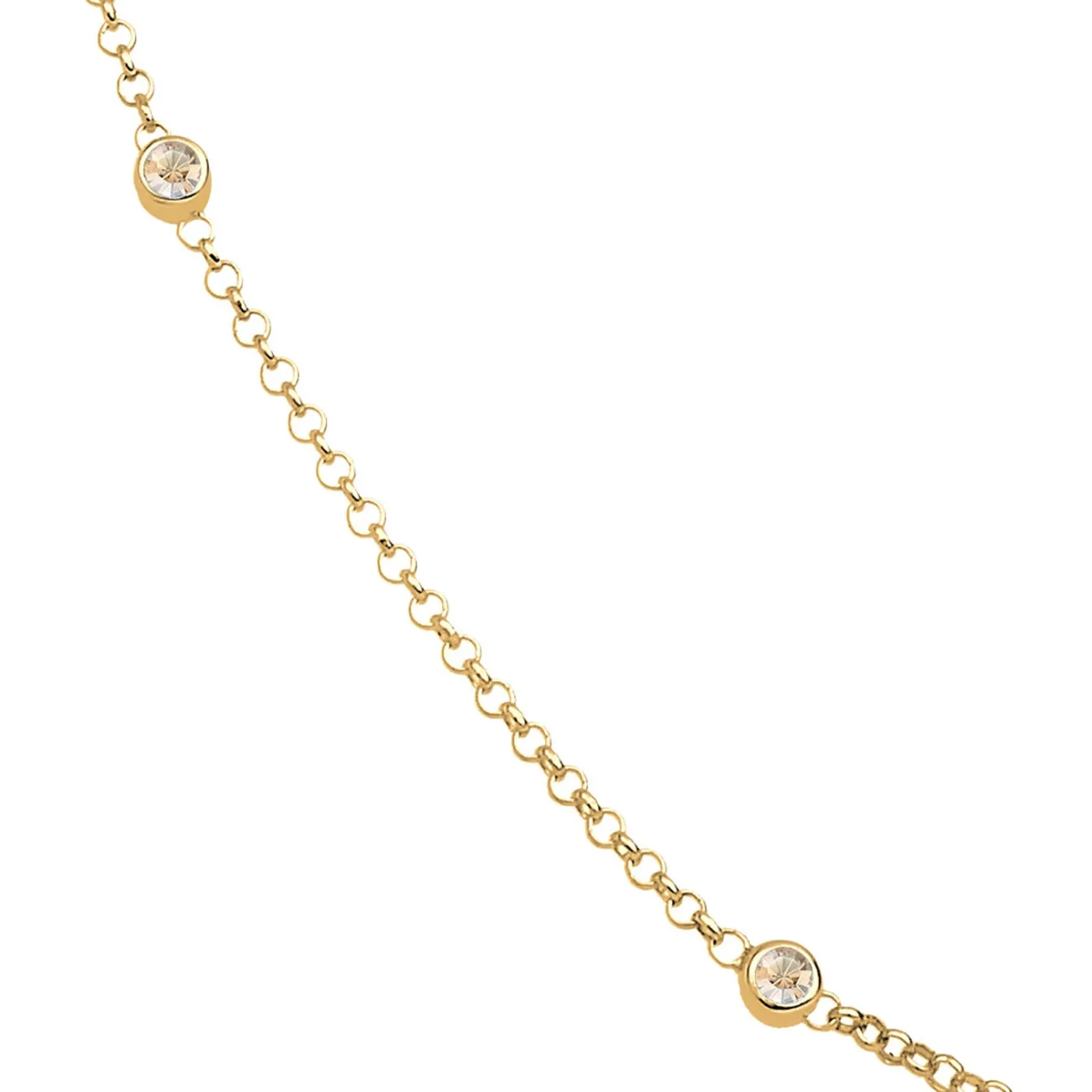 Elli "Halskette Basic | Kristalle (Weiß)< Roségold|Halsketten
