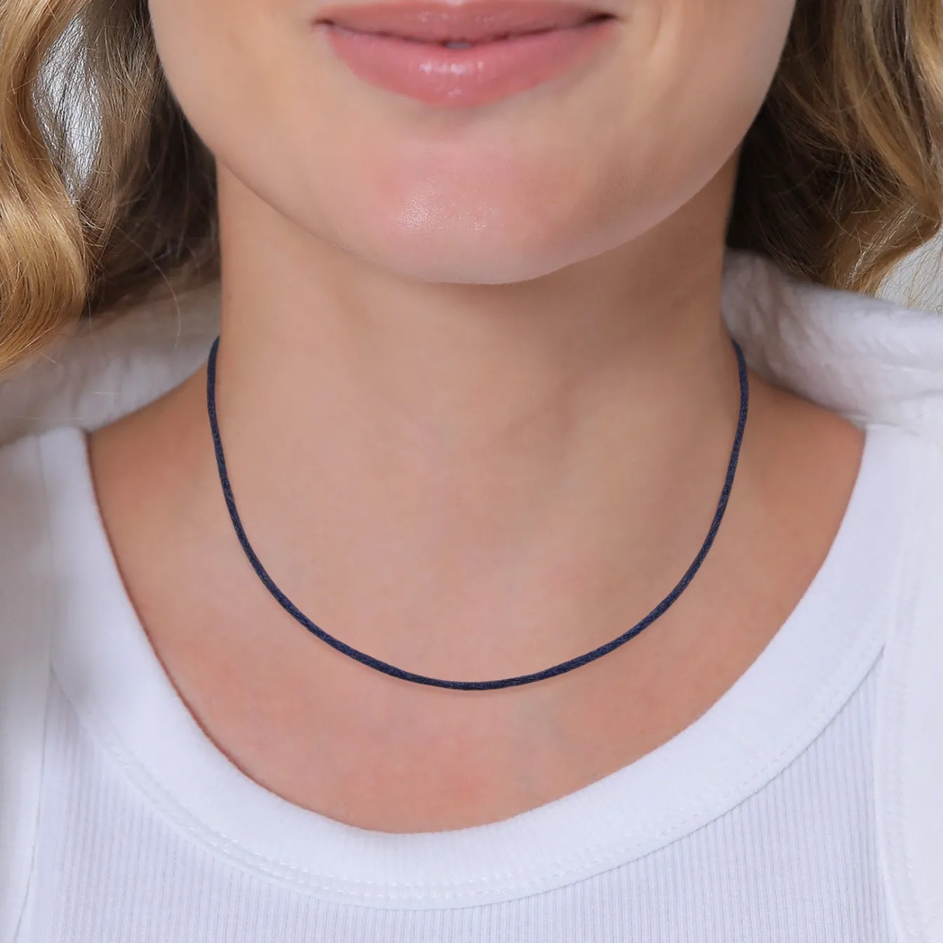 Elli "Halskette Basic | Seide< Halsketten|Silber